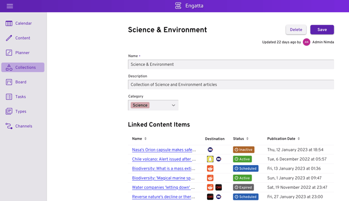 Collections in Engatta